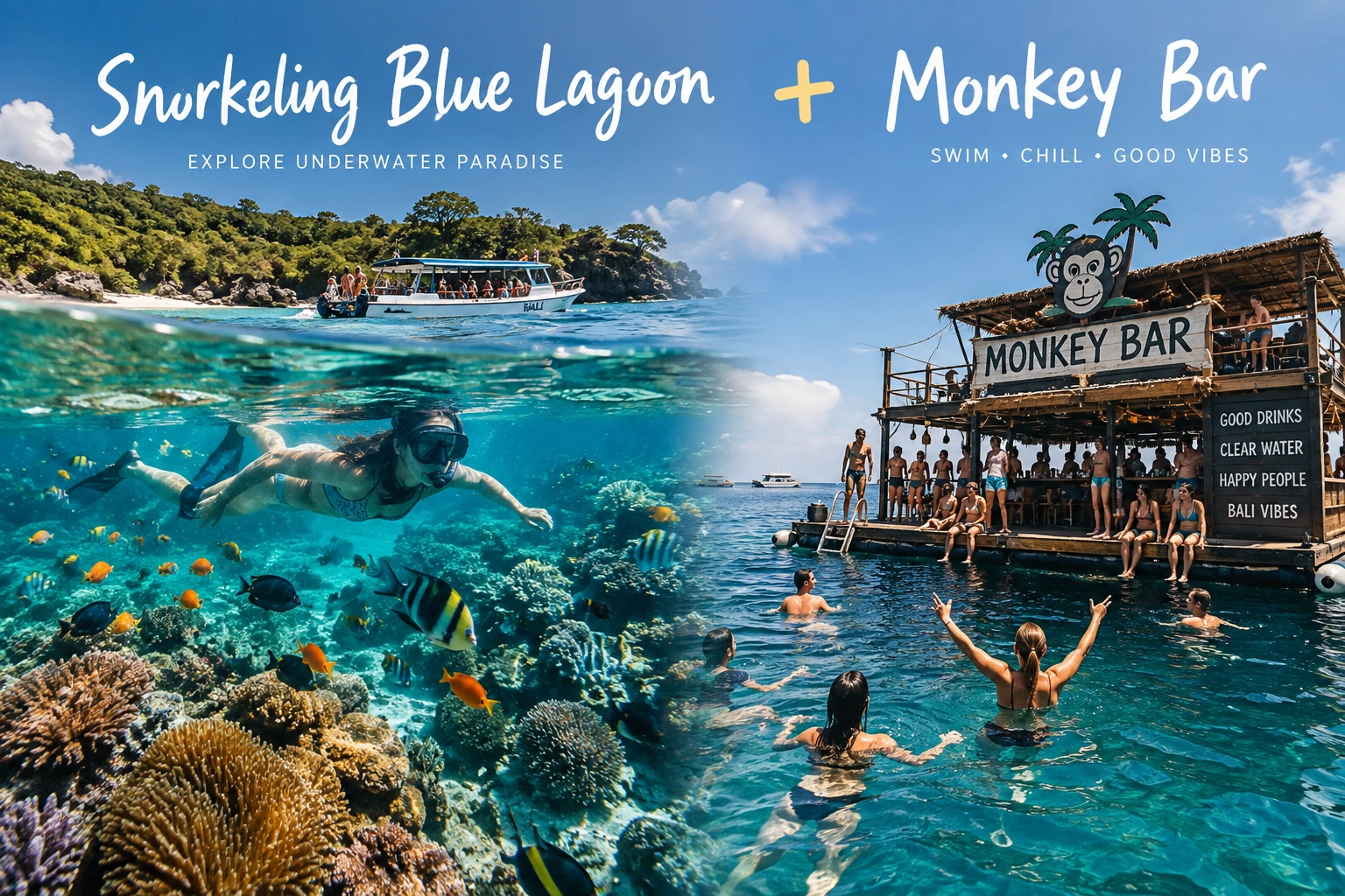 Snorkeling Blue Lagoon and Monkey Bar