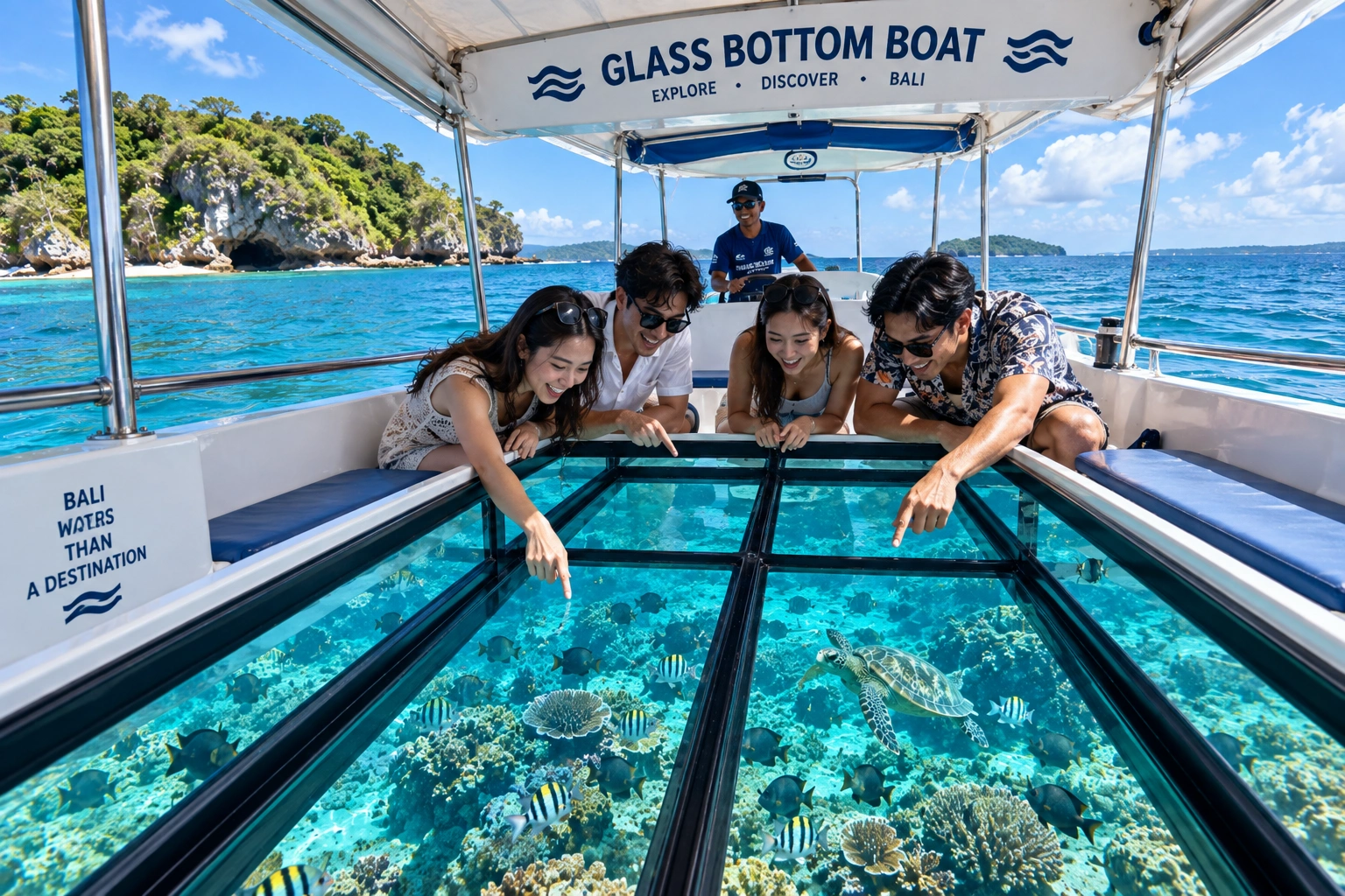 Glass Bottom Boat in Bali