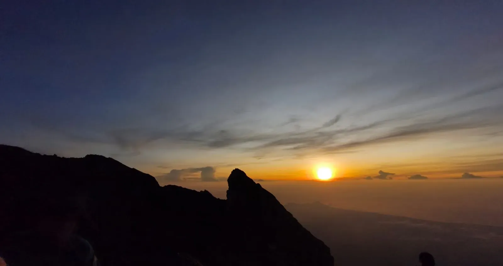 Sunrise viewpoint along the Mount Agung ridgeline