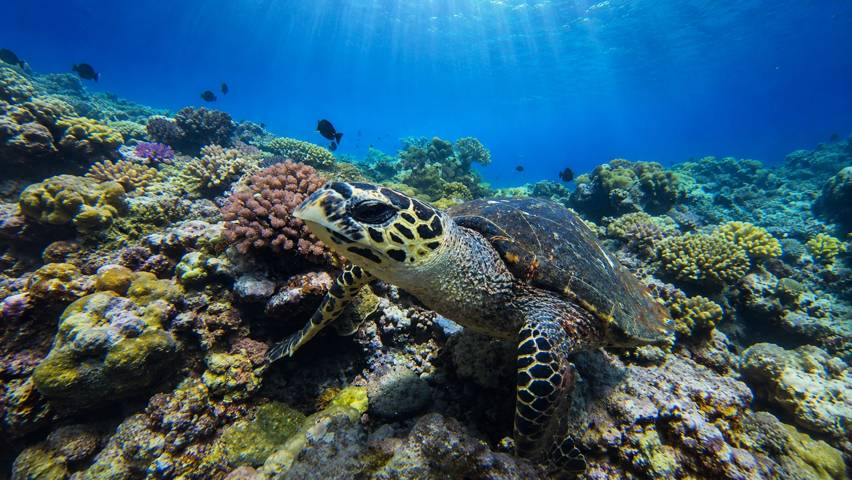 Sea turtle in Amed waters