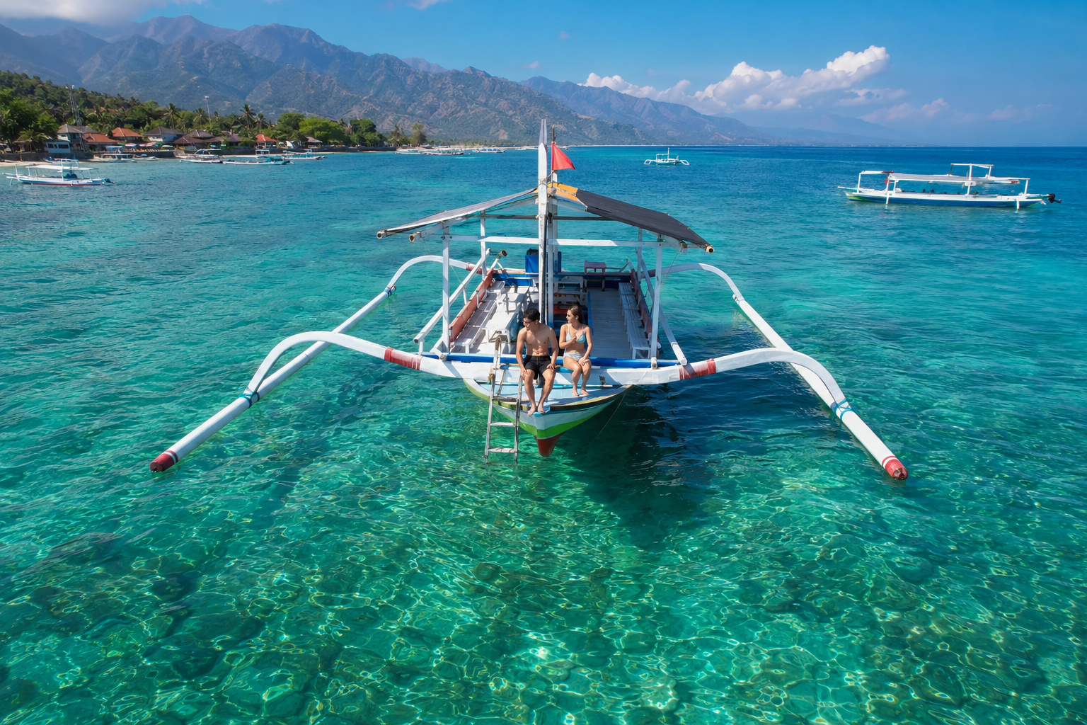 Traditional Jukung Boat in Amed Bali