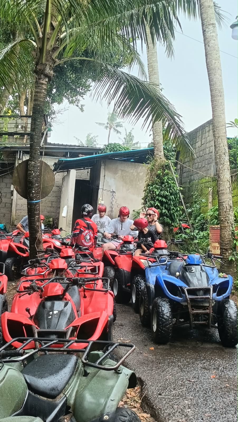 Walking a trail with Anom's Real Bali Tours