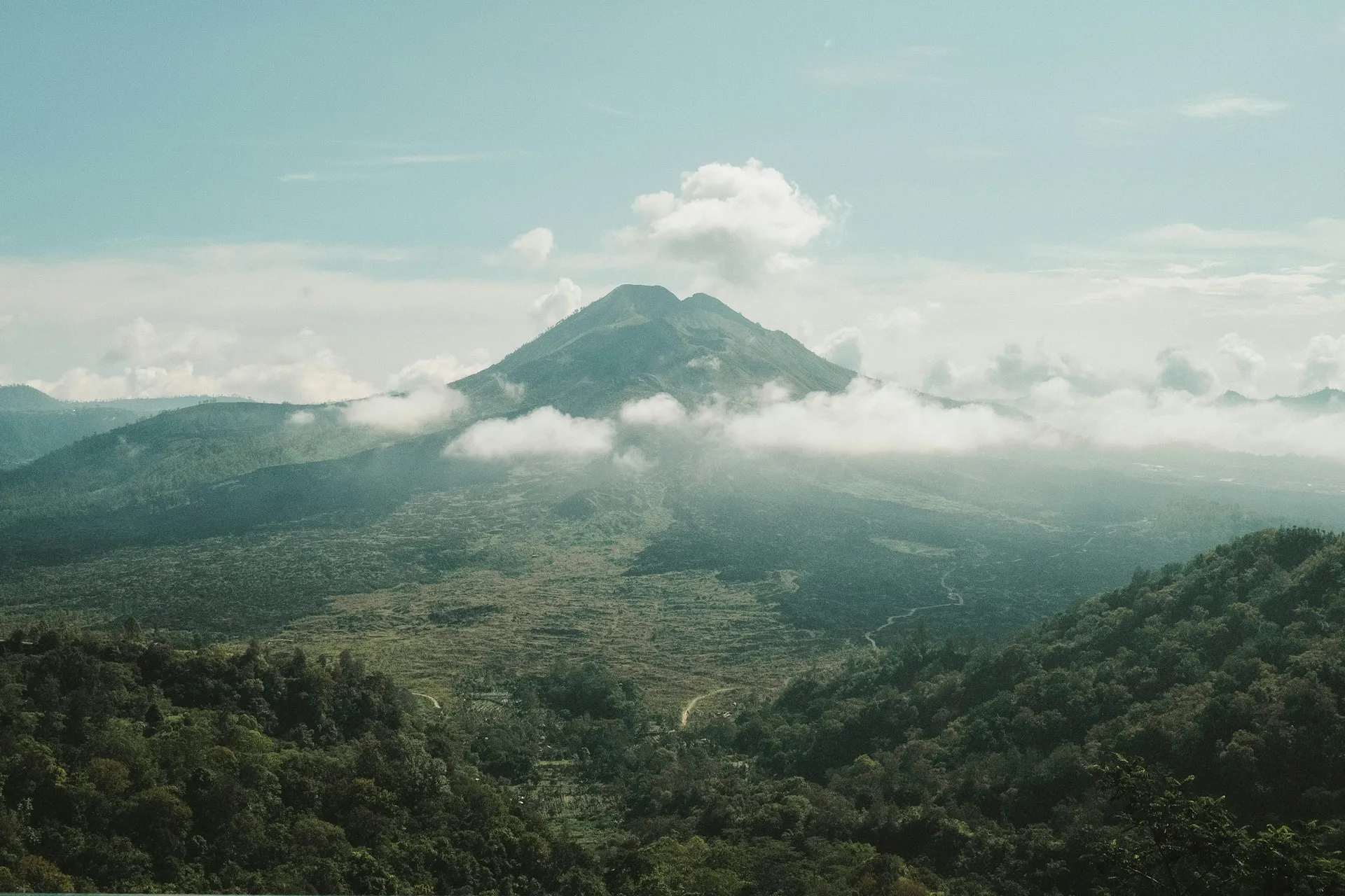 Mount Batur volcanic landscape