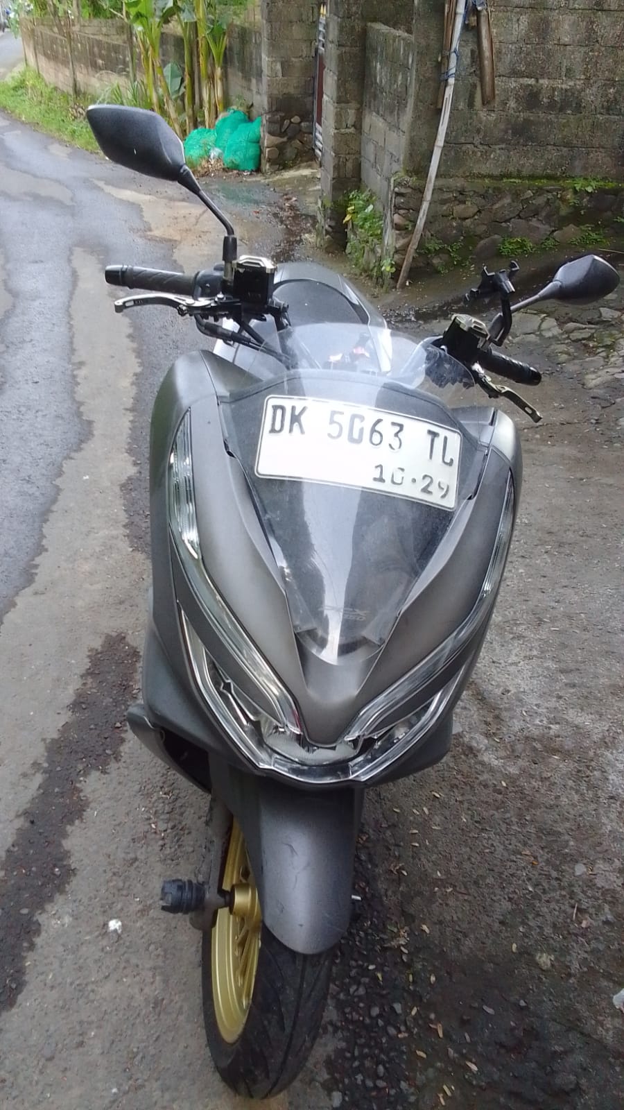 Scooter ready for delivery near East Bali accommodation