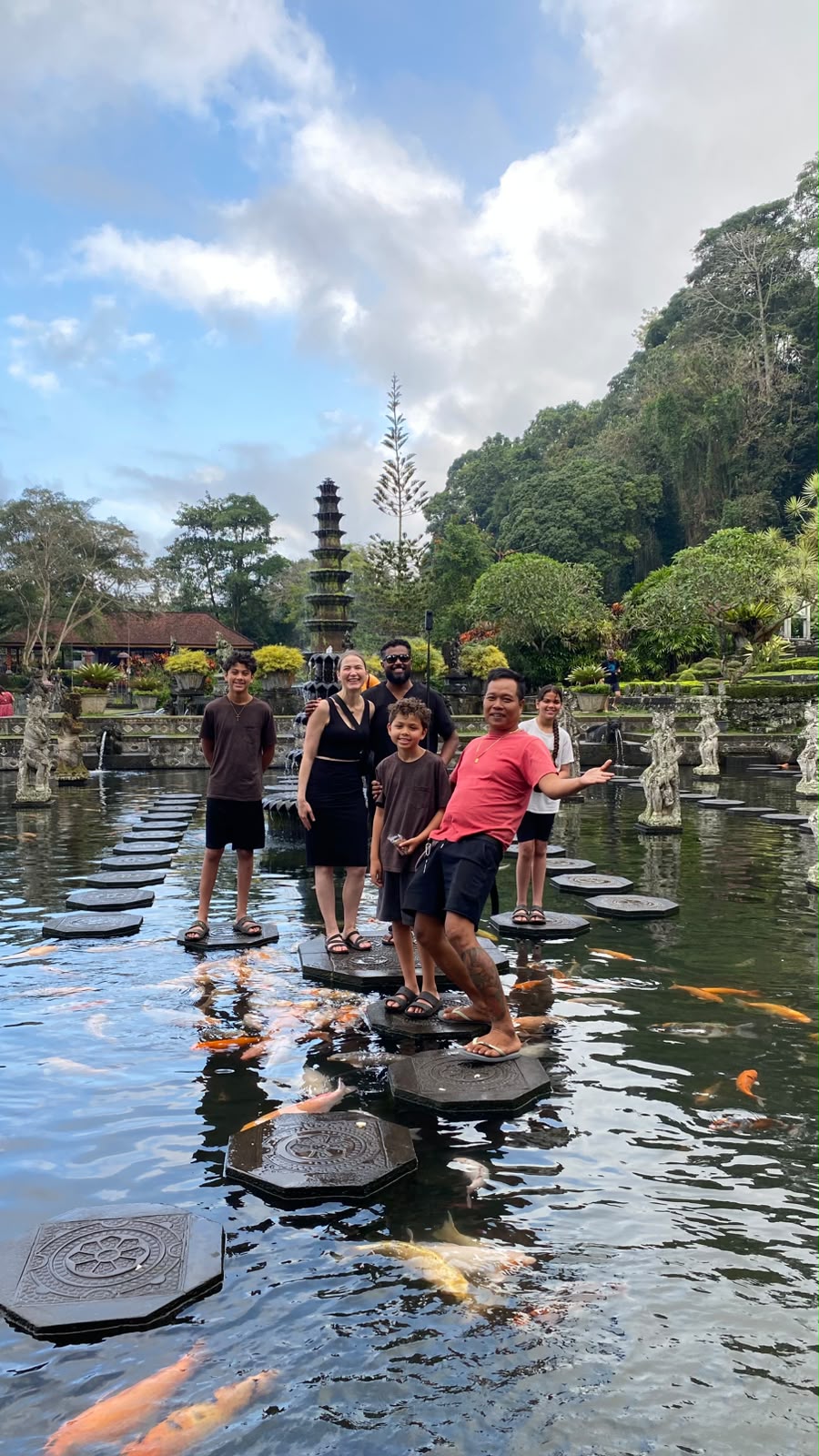 Tirta Gangga Water Palace pools and gardens in East Bali
