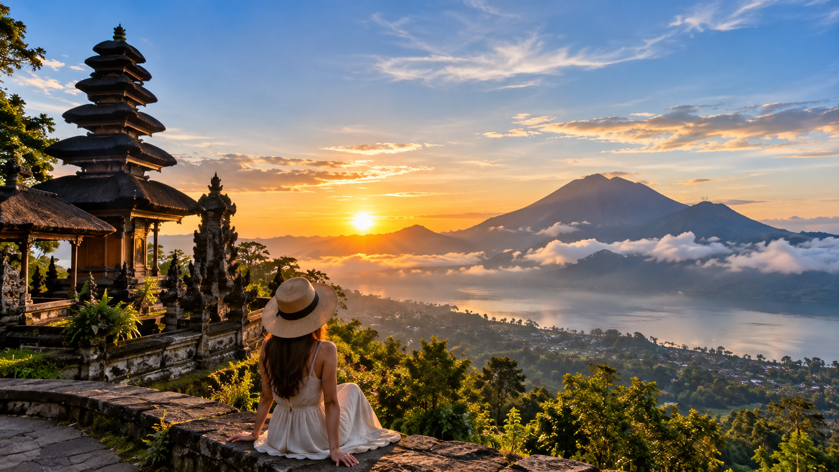 Spectacular Bali Coastal and Island Landscape