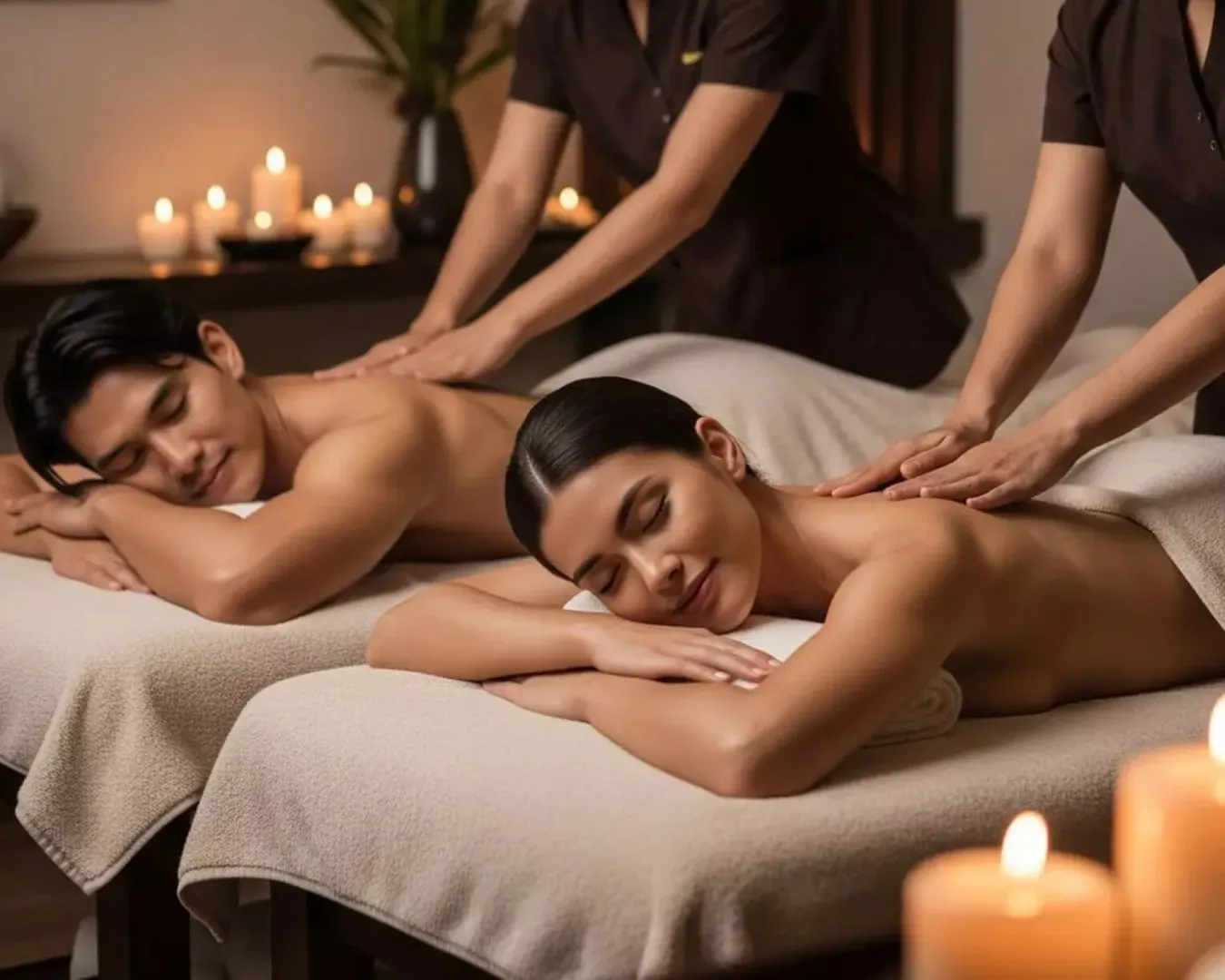 Yin and Yang couple package with Balinese massage