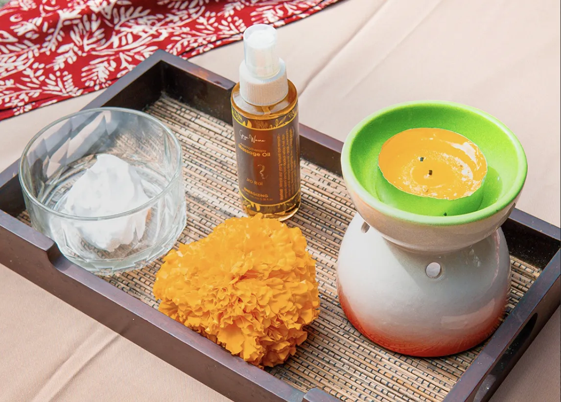 Aromatherapy massage oils