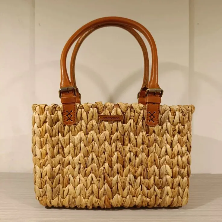 Handwoven lontar basket