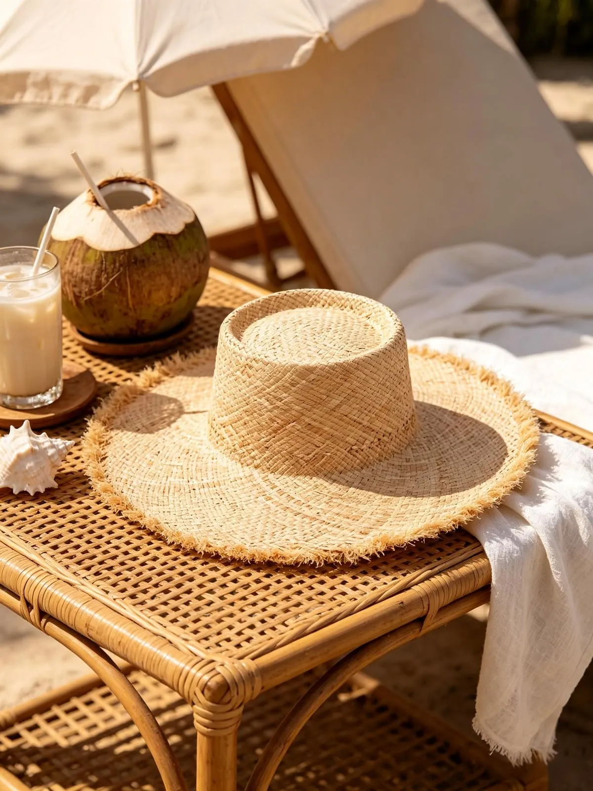 Handwoven straw hat