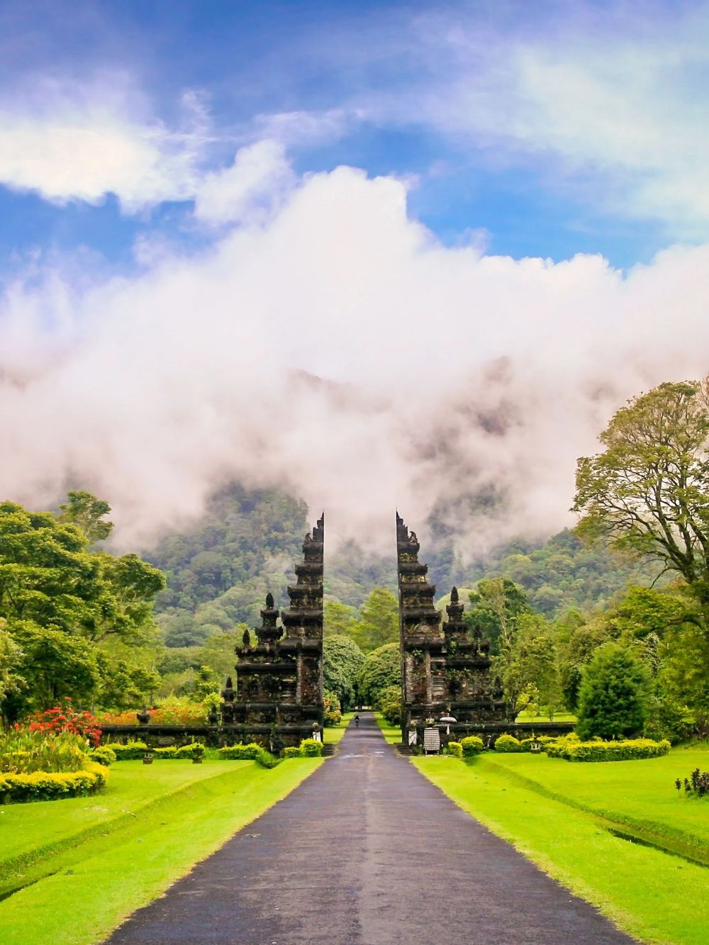 Pemandangan perjalanan private tour Bali