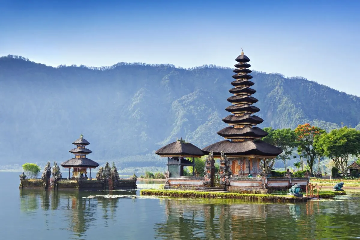 Ulun Danu Beratan Temple on the lake