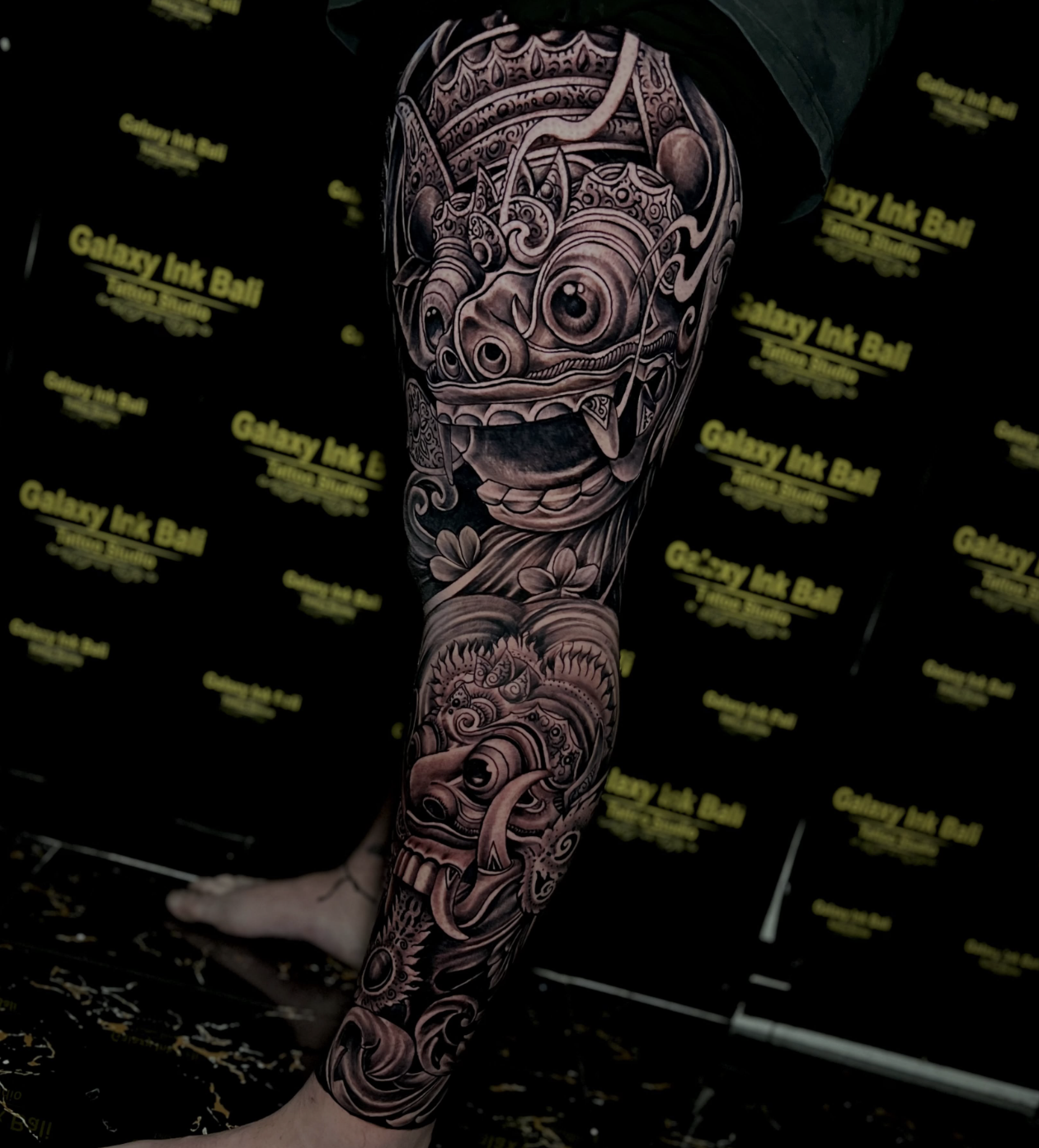Detail tato bunga