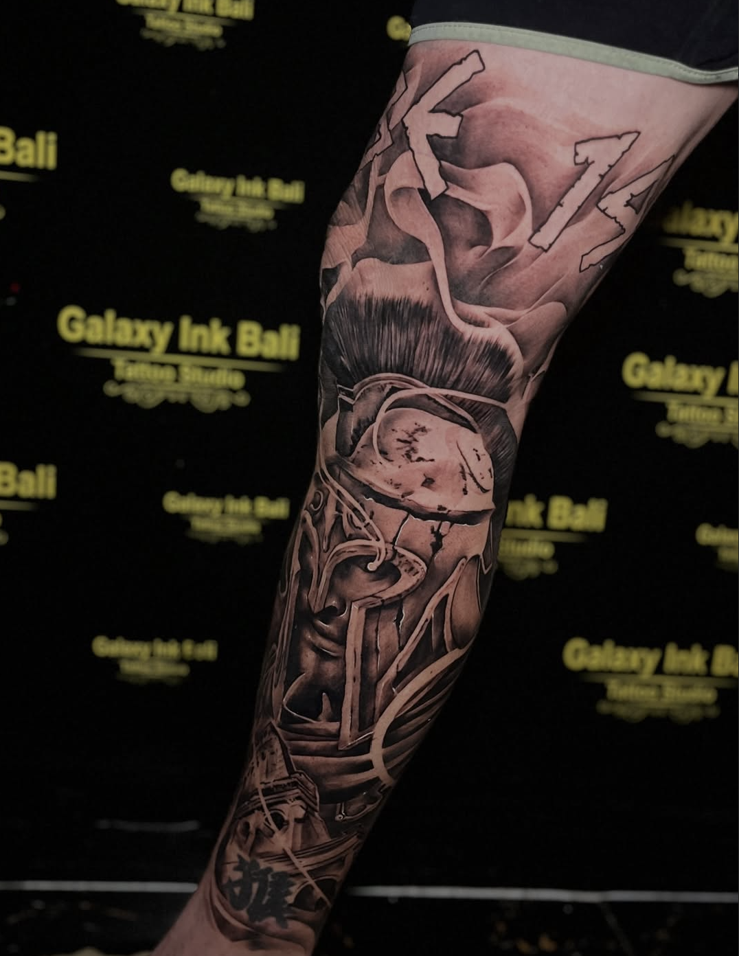 Full leg tattoo