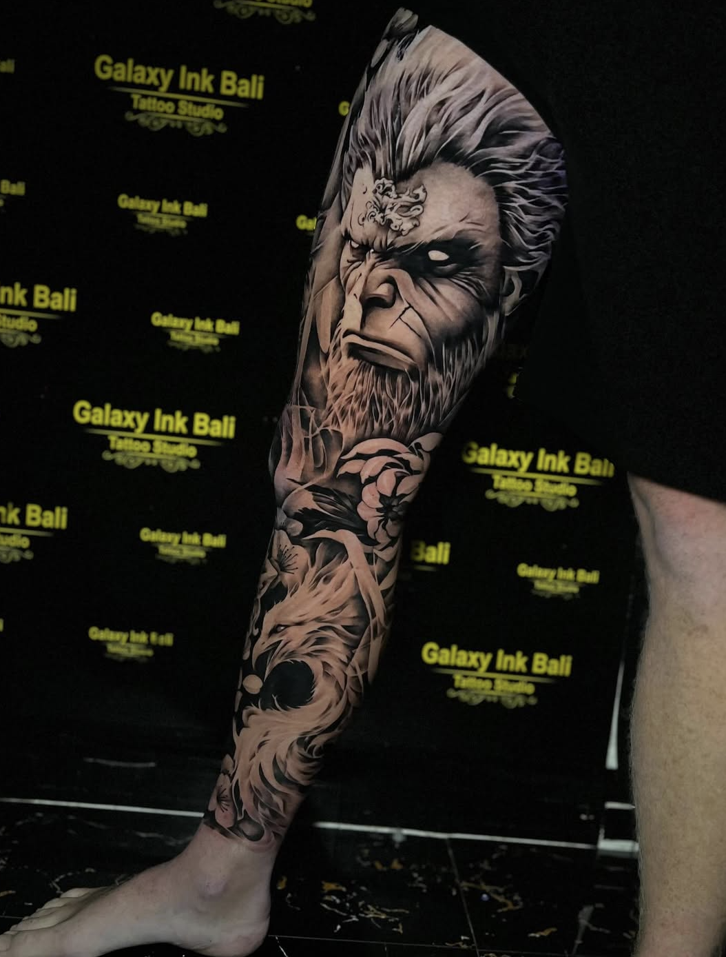 Full leg tattoo