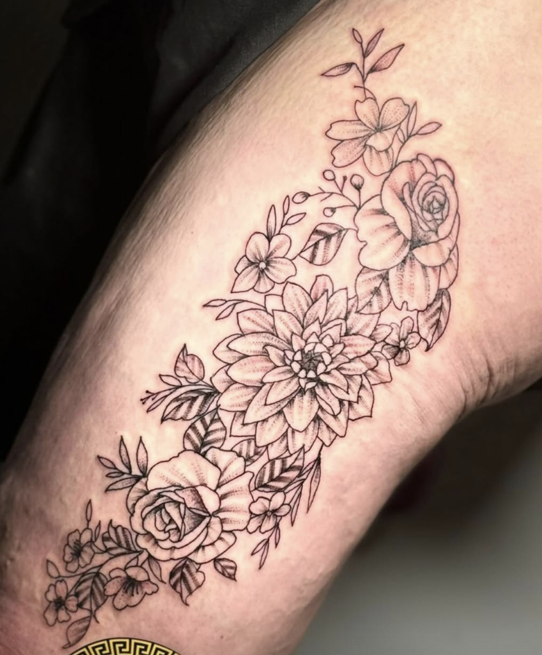 Fine line tattoo