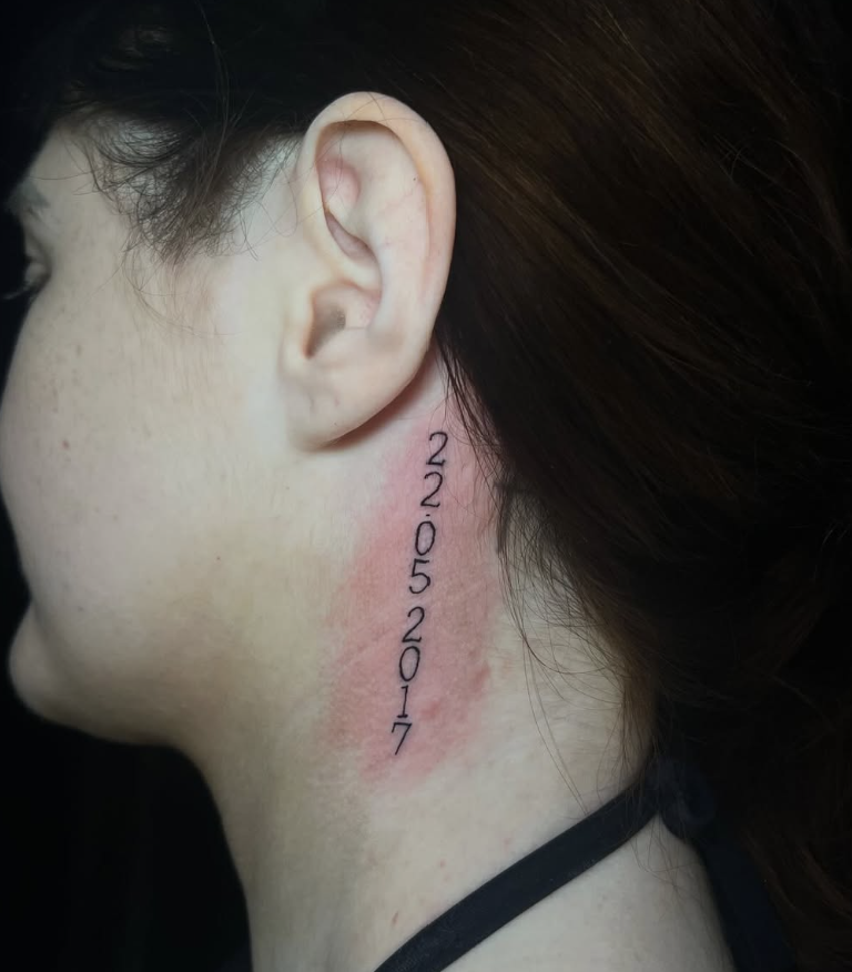 Fine line tattoo