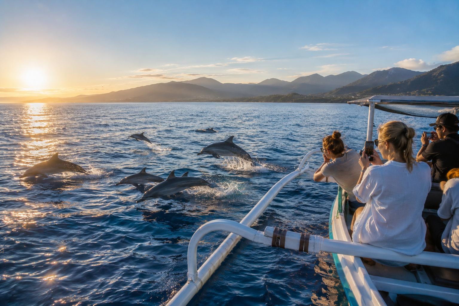 Dolphin watching in North Bali