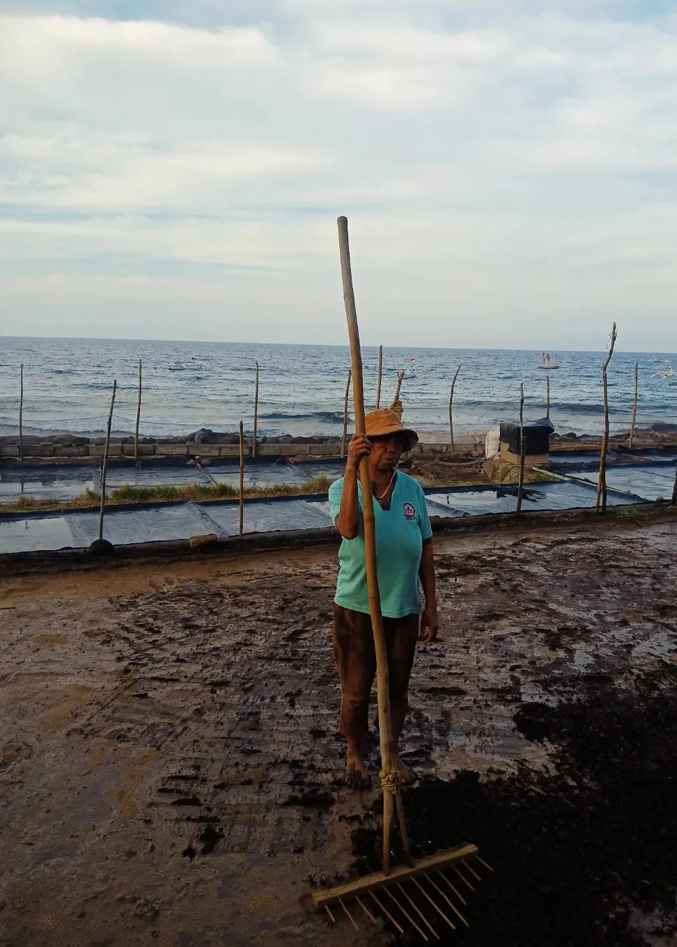 Sea salt farm North Bali