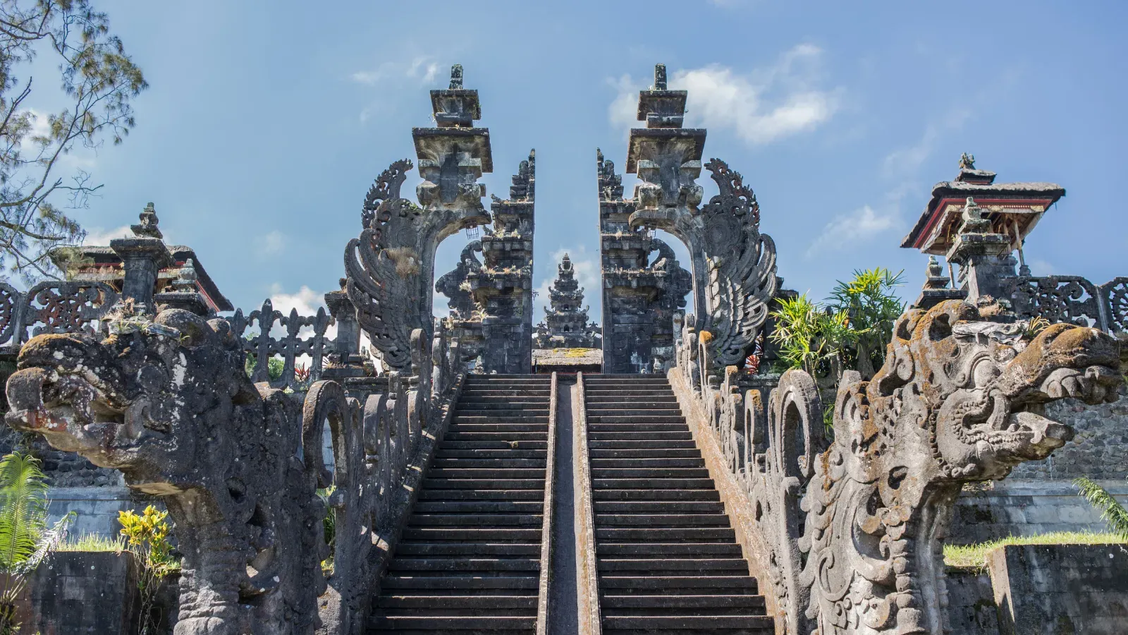 Temple landscape for a Besakih and rice terrace tour in Bali