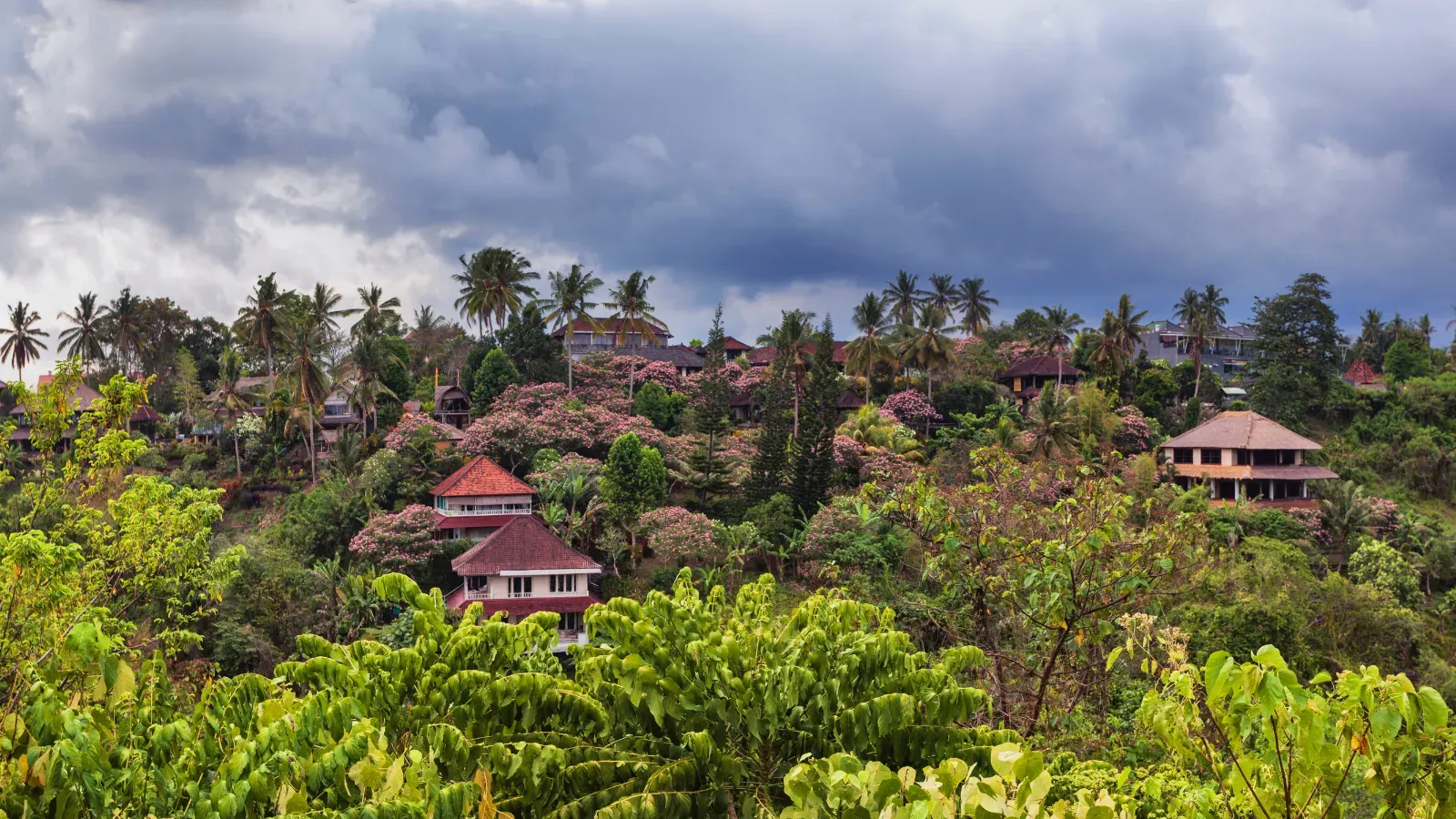 Temple gate in the Ubud tourism area