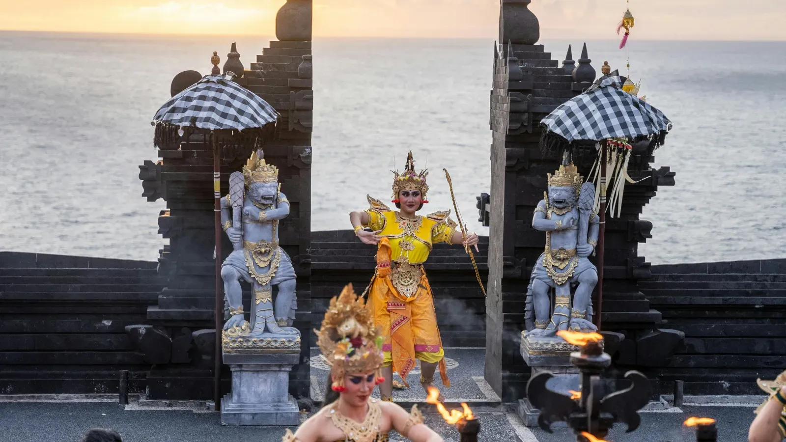 Uluwatu Temple and sunset point in Bali
