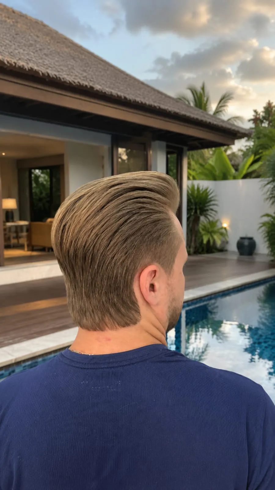 Barber at work