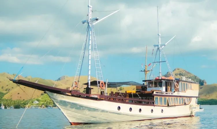 Alfathran deck on Komodo waters