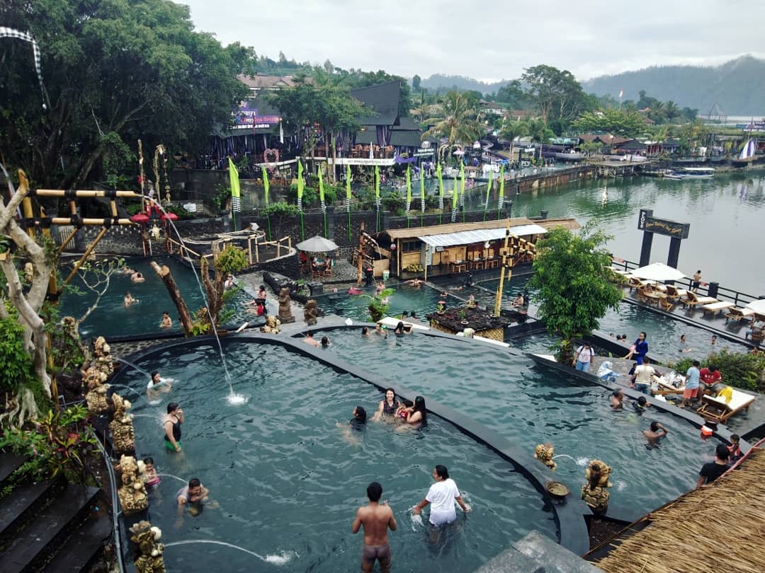 Natural hot spring pool