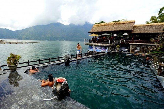 Warm mineral spring water