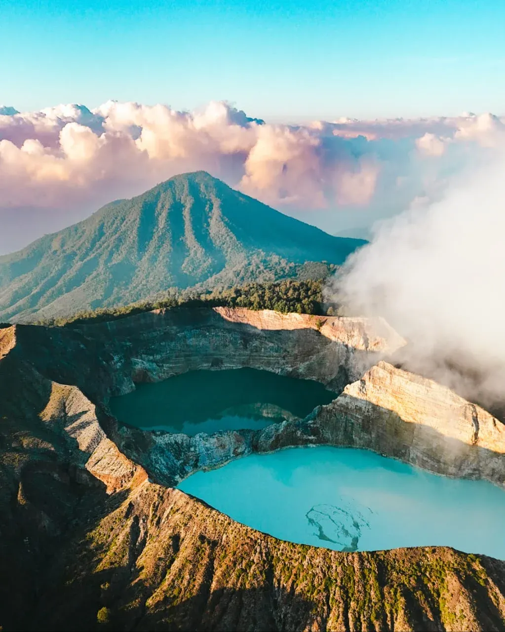 Kelimutu crater lakes Flores