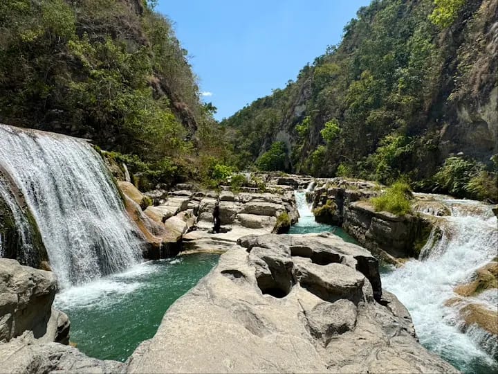 Waterfall in a forest, placeholder for Tanggedu Waterfall