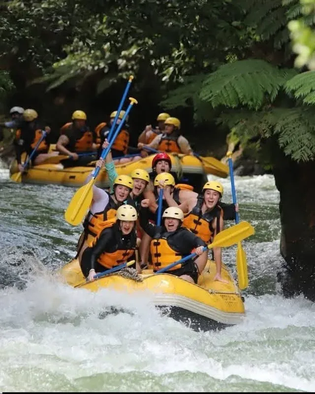 White water rafting on a Bali river