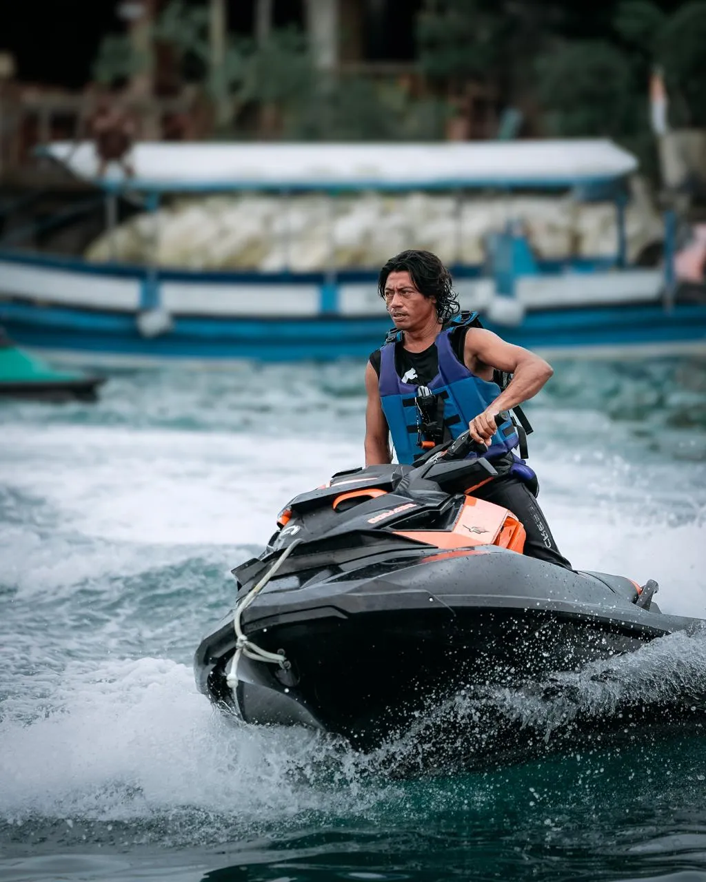 Jet ski on the water in Bali