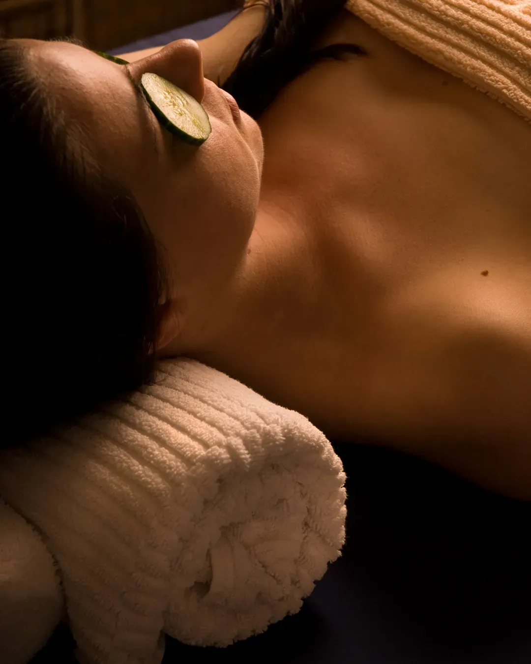 Hot stone massage treatment at Atik Spa