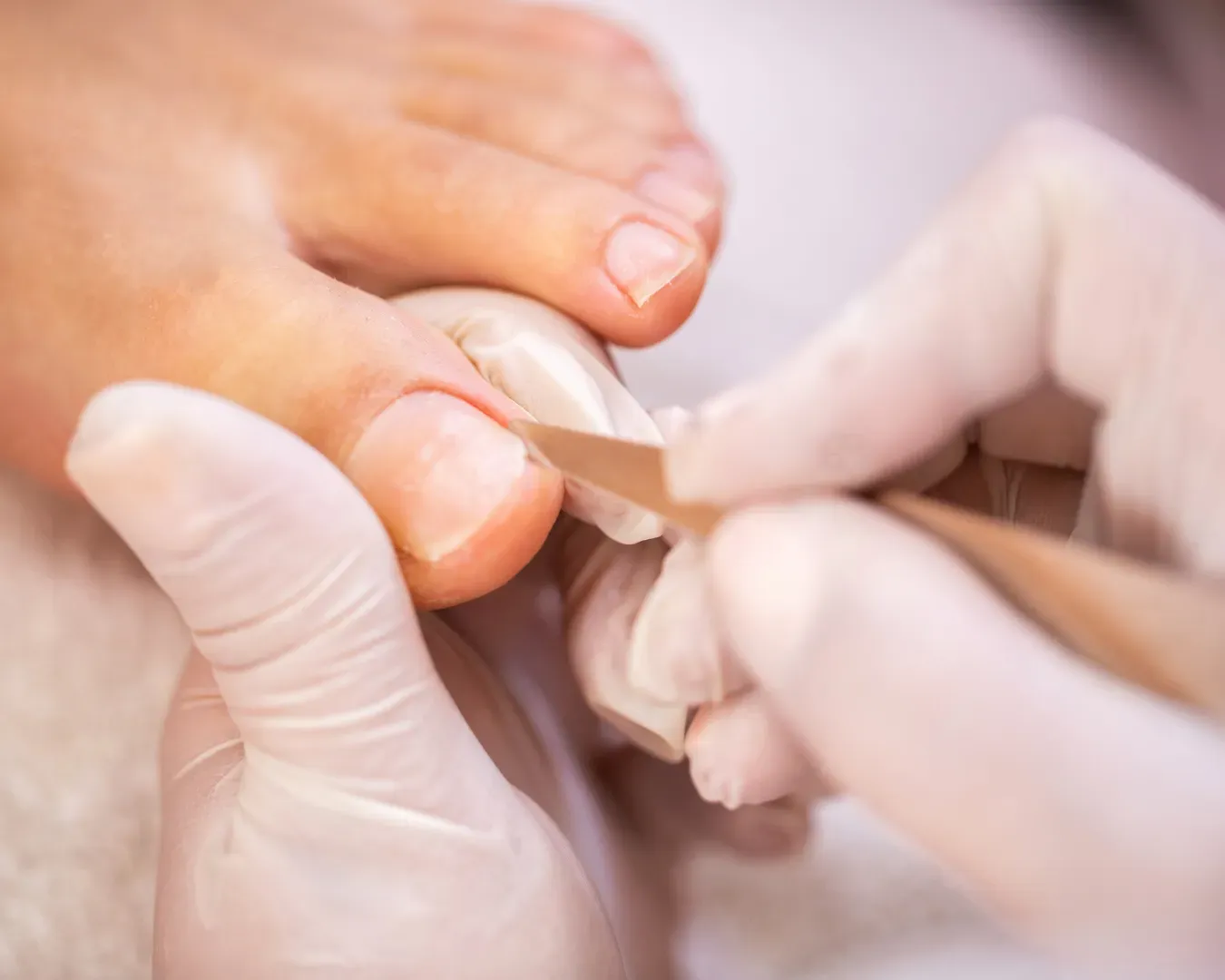 Pedicure foot soak and nail care