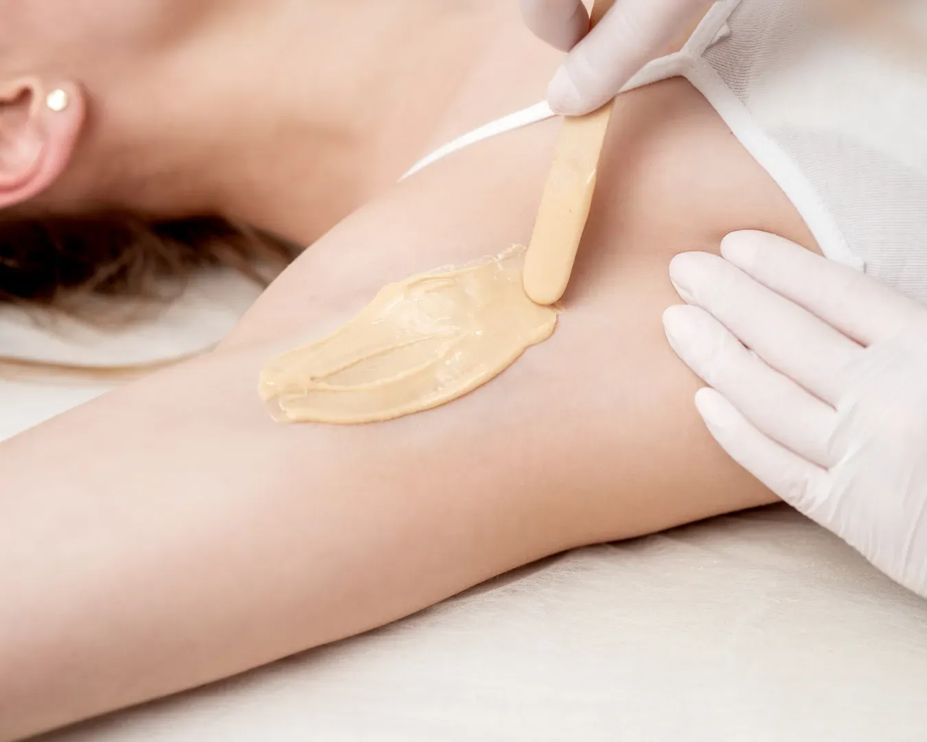 Close care treatment in a calm spa room