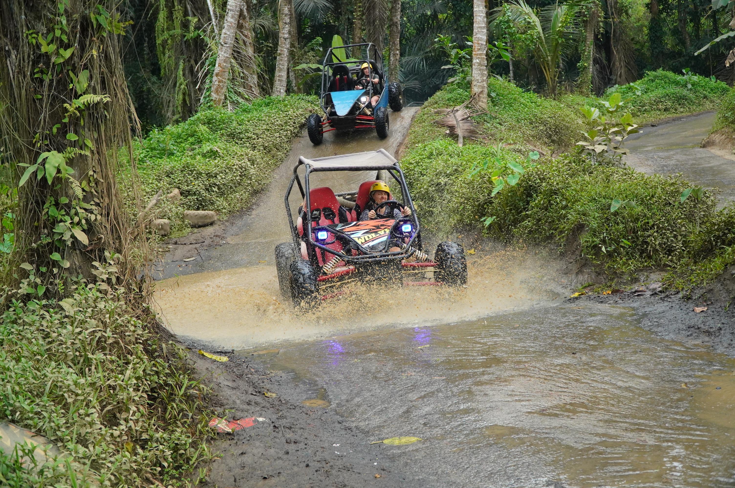 UTV buggies on the jungle track