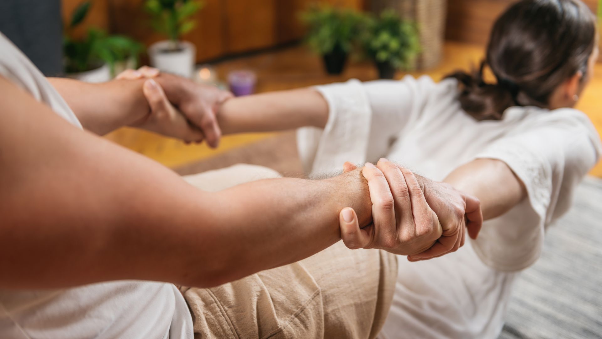 Thai massage dengan peregangan