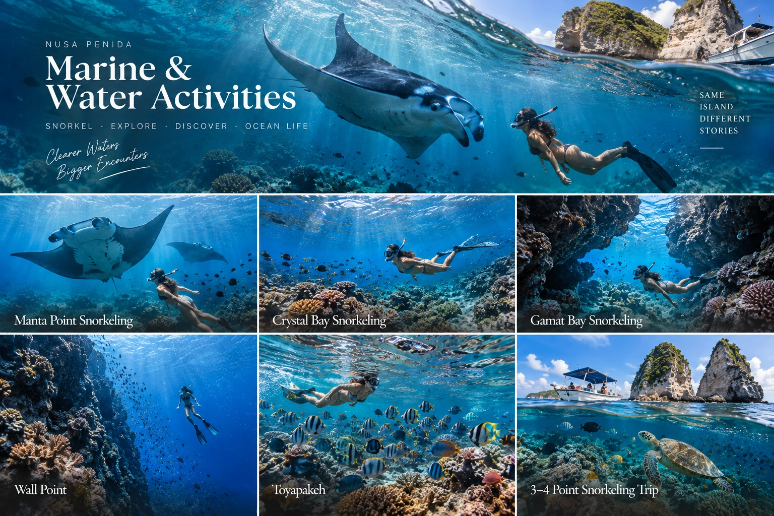 Marine and water activities