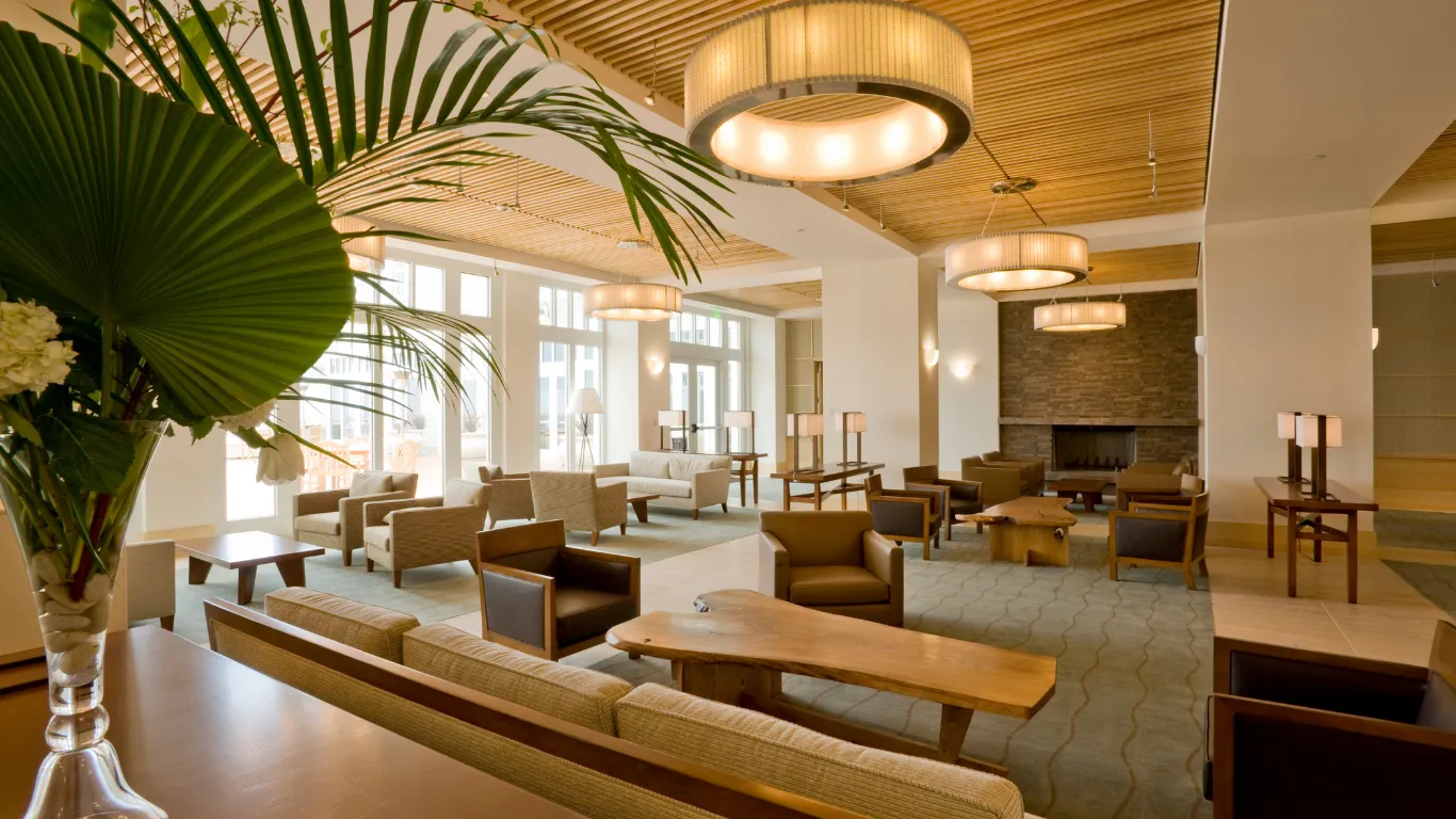 Conceptual courtyard hospitality architecture