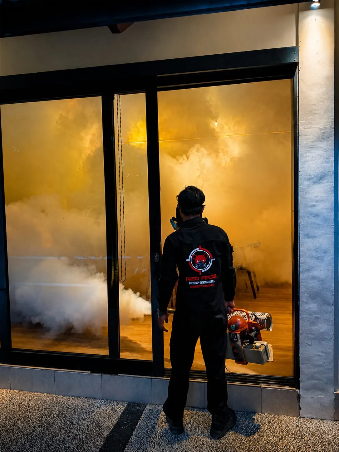 Outdoor grounds for fogging
