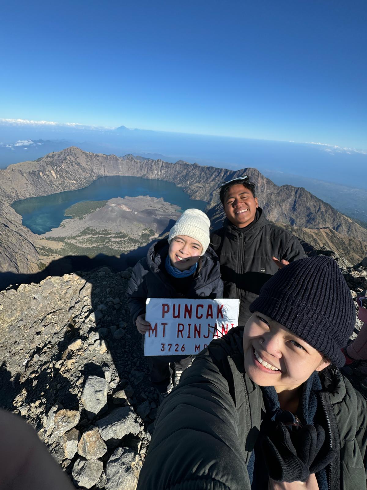 Mount Rinjani summit view