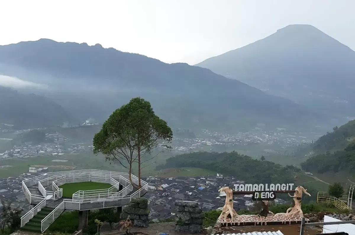 Ilustrasi Taman Langit Dieng