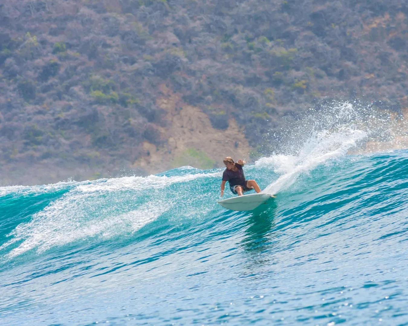Group surfing lesson in Gerupuk, Lombok