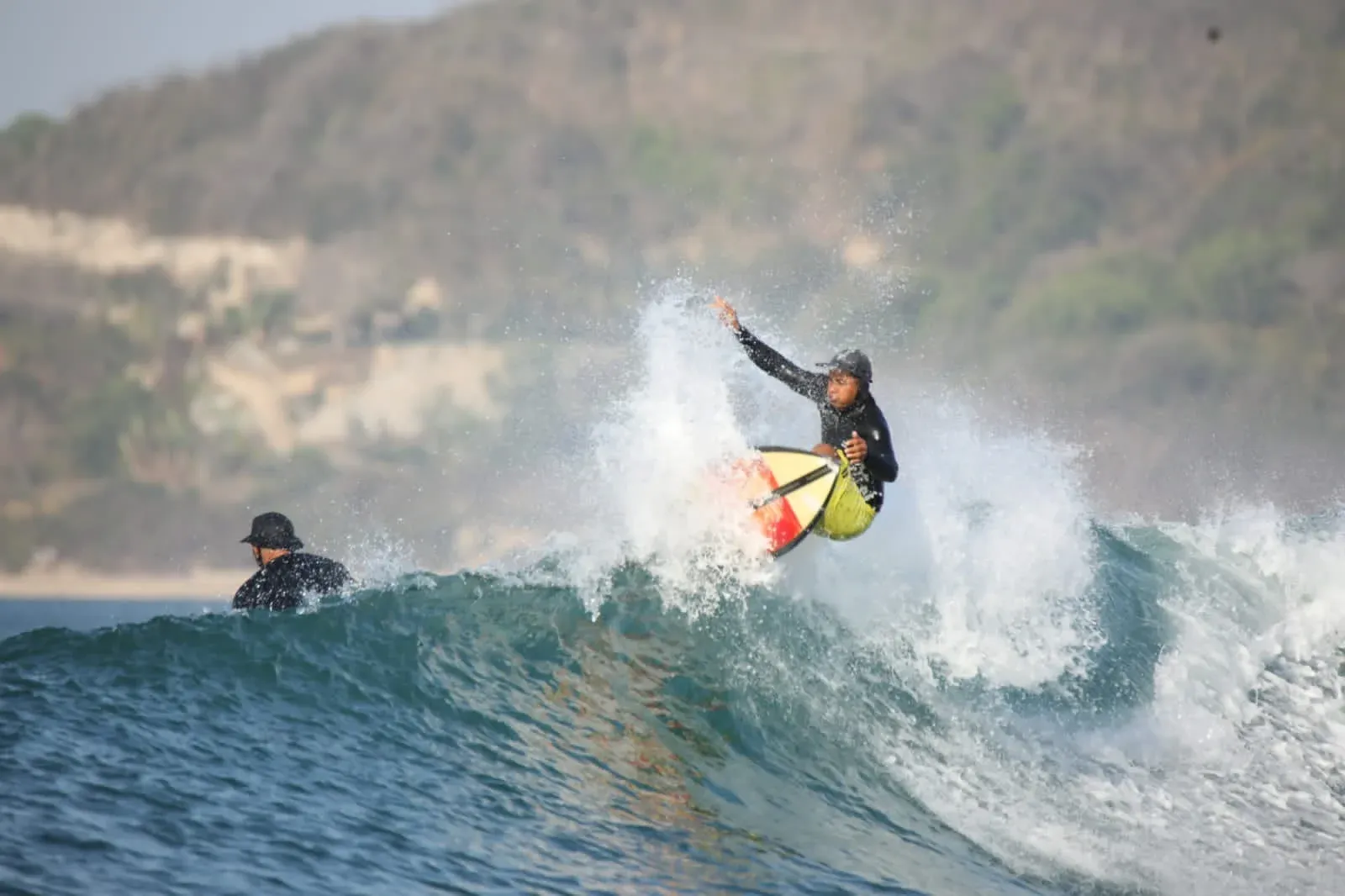 Group surfing lesson in Gerupuk, Lombok