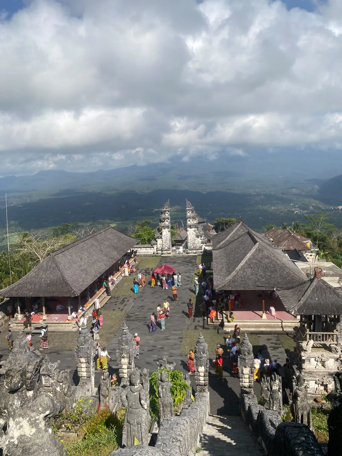 Lempuyang Temple courtyard and Gate of Heaven
