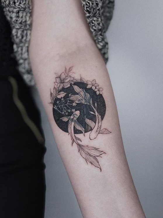 Tattooed arm composition