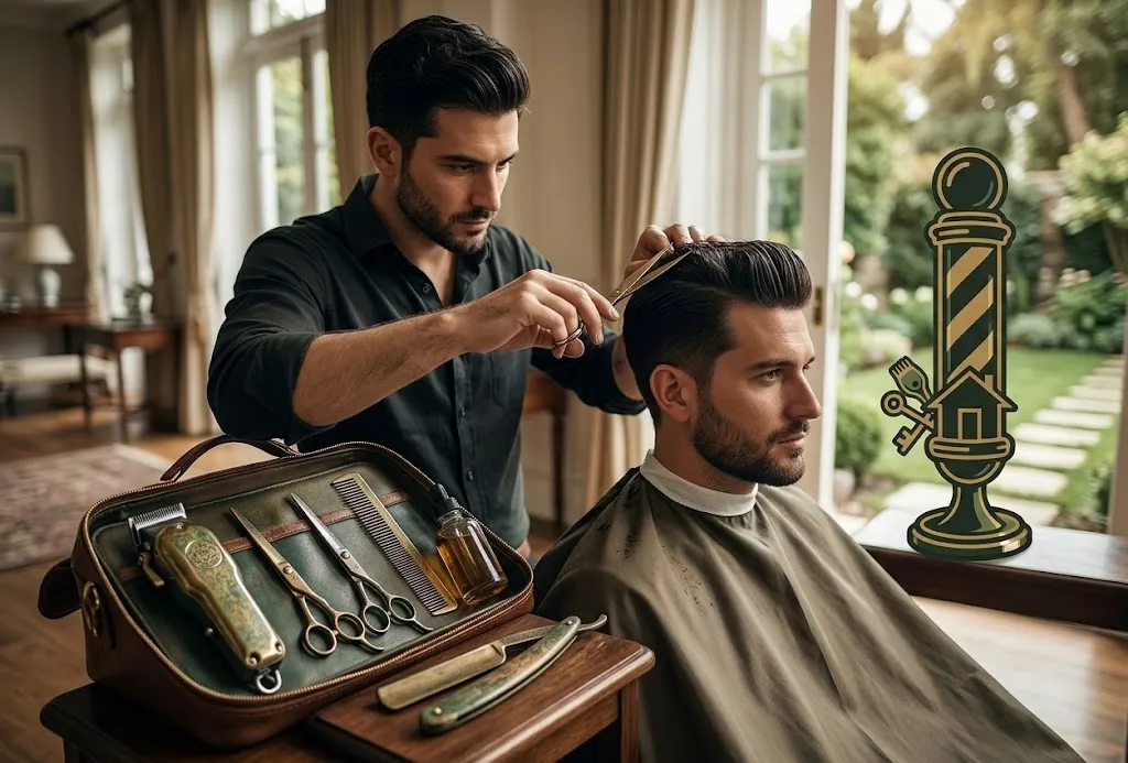 Precision fade haircut by Barber Home Service in Bali
