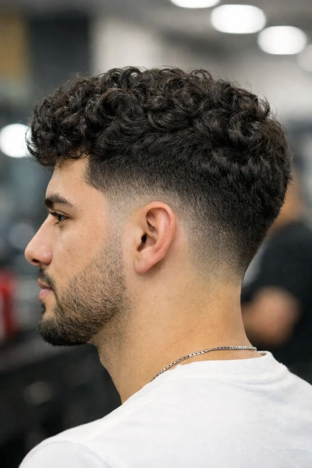 Hair curly result by Barber Home Service